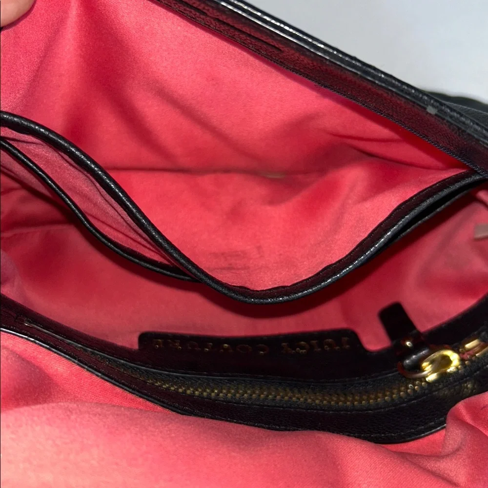 Juicy Couture black leather crossbody bag